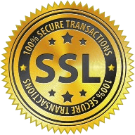 SSL encrypted badge ensuring secure and protected transactions