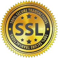 SSL encrypted badge ensuring secure and protected transactions