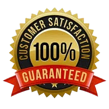 100% customer satisfaction guarantee badge