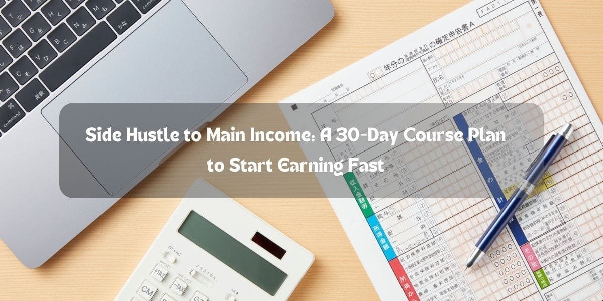 Side Hustle to Main Income: A 30-Day Course Plan to Start Earning Fast