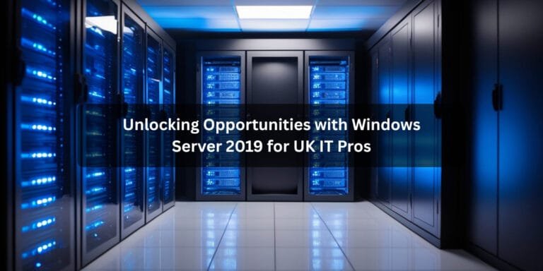 Unlocking Opportunities with Windows Server 2019 for UK IT Pros